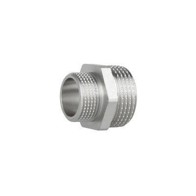 Ниппель редукционный Forte 1"х3/4" латунный SF3592520 (10741) Ниппель редукционный Forte 1"х3/4" латунный SF3592520 (10741)