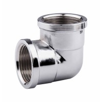 Кутник Forte 1/2" ВВ латунний SF368H15 хром (10832)
