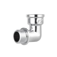 Кутник Forte 1/2" ВЗ латунний SF372H15 хром (10833)