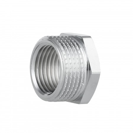 Футорка Forte 3/4"х1/2" ЗВ латунна SF374H2015 хром (10859)
