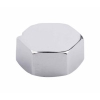 Заглушка Forte 1/2" ВР латунна SF352H15 хром (10865)