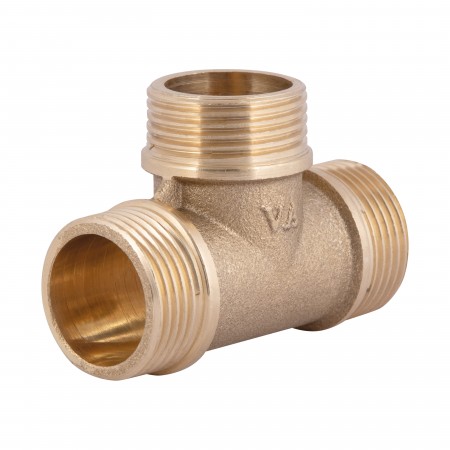 Тройник Standart 3/4" НР латунный SD41220 (41745) Тройник Standart 3/4" НР латунный SD41220 (41745)