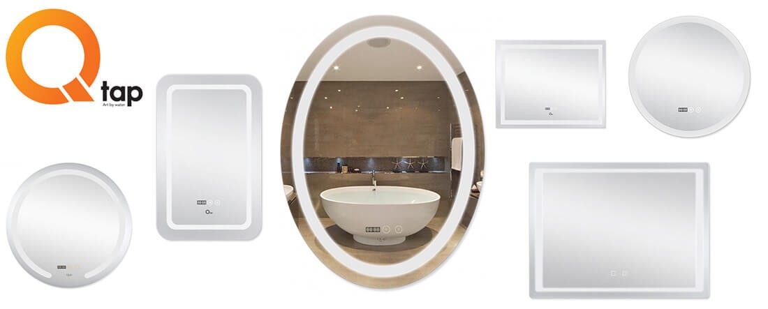 Новинка! В наявності Дзеркала з LED підсвіткою для ванних кімнат Q-tap