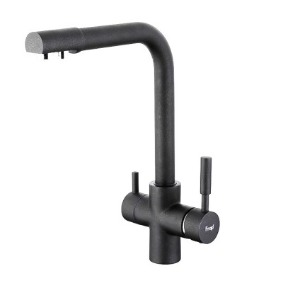 Смеситель для кухни на две воды Frap H52 F4352-7 черный