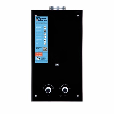 Колонка газовая дымоходная Thermo Alliance JSD20-10GD 10 л панель из стекла Black(24628) Колонка газовая дымоходная Thermo Alliance JSD20-10GD 10 л панель из стекла Black(24628)