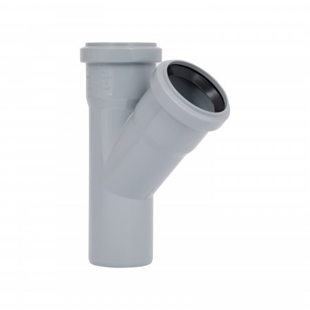 Тройник PPR для внутренней канализации d50/45° (28335)