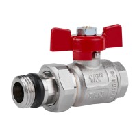 Кран кульовий "Американка" Icma 1/2" з антипротечкою прямий №348(30574)