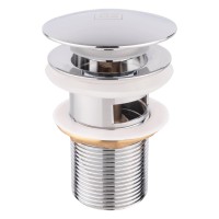 Донный клапан Lidz Tani-003 нажимной 1 1/4" с переливом Chrome(32526)