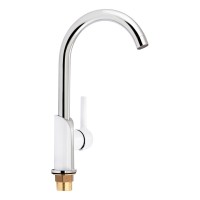 Смесители для кухни Grand/Chrome/White (33510)