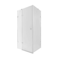 Душова кабіна Q-tap Capricorn CRM1018RC6 100х80 см, скло Clear 6 мм, CalcLess, без піддону (33608)