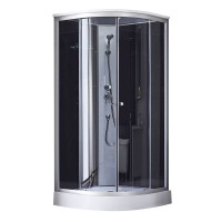 Душовий бокс Tani SB 90x90-SAT LOW/GREY/скло 4мм(33755)