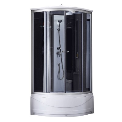 Душевой бокс Tani SB 90x90-SAT HIGH/GREY/стекло 4мм(33756)