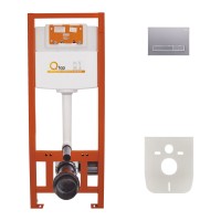 Комплект 4 в 1: Інсталяція Qtap Nest ST з лінійною панеллю змиву QT0133M425M08382SAT(34762)