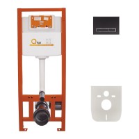 Комплект 4 в 1: Інсталяція Qtap Nest ST з лінійною панеллю змиву QT0133M425M08V1091MB(34765)