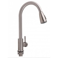 Смесители для кухни Aria-015-FL(k35)/Nickel/с выдвижным изливом  (34945)