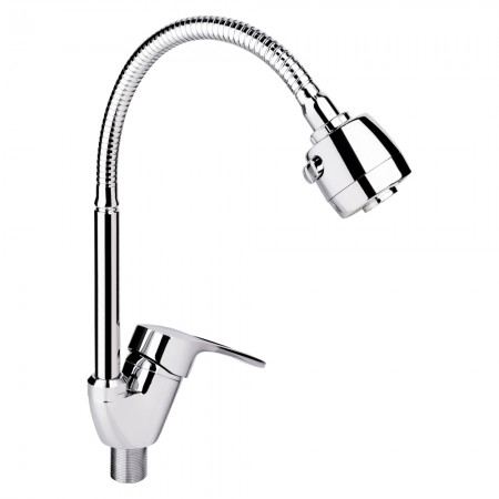 Смесители для кухни Agata-008-F4(k40)/с гибким изливом/Chrome (35126)