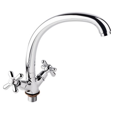 Змішувачі для кухні Dominox-273-F/двовентильний/Chrome (35539) Змішувачі для кухні Dominox-273-F/двовентильний/Chrome (35539)