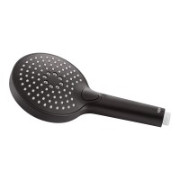Лейка Qtap Rucni 120 мм для ручного душа округлая Black Matt(35786)