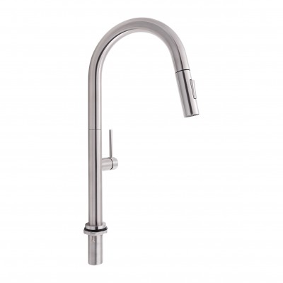 Смесители для кухни Lenicka/Brushed Nickel PVD/с выдвижным изливом (36161)