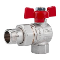 Кран кульовий Icma FAR. ROSSA 1/2" кутовий №361(36254)