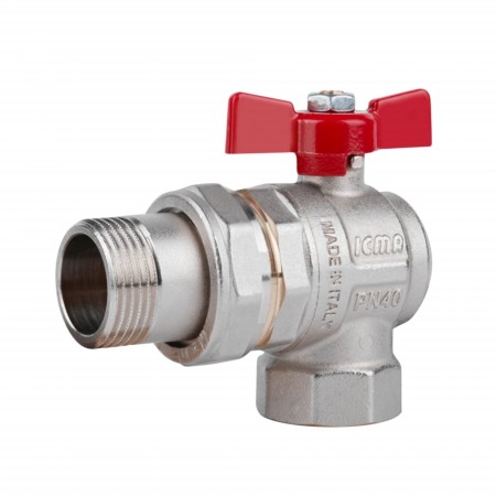 Кран кульовий Icma FAR. ROSSA 1" кутовий №361(36256)