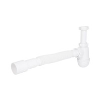 Сифон Lidz WHI-6008E00300 для раковини (вихід 50 мм) без випуску (36649)