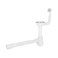 Сифон Lidz WHI-6005M00101 EURO для кухонной мойки (выход 50 мм)(36679)