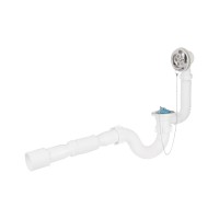 Сифон Lidz WHI-6003V00100 для ванни прямоточний (вихід 50 мм)(36683)