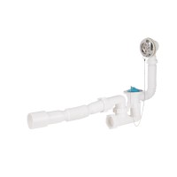 Сифон Lidz WHI-6003V00200 для ванни з ревізією (вихід 50 мм)(36695)