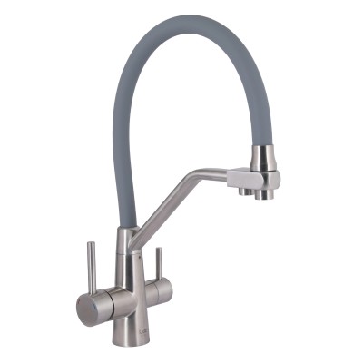 Смесители для кухни Aria-020-F3(k35)/с гибким изливом/с подключением для питьевой воды/GNK (39211)