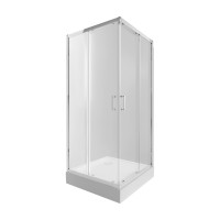 Душова кабіна Q-tap Taurus CRM1011SC6 Clear 100х100 см + піддон Tern 301112(39533)