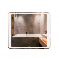 Зеркало Leo 800х700 с LED-подсветкой Touch, диммер, рег. яркости (39647)