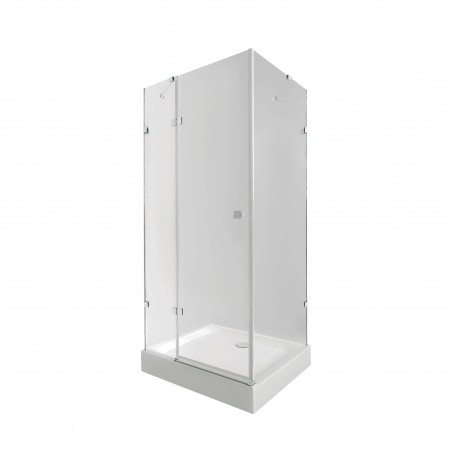Душова кабіна Q-tap Capricorn CRM1099SC6 Clear 2020x900x900 мм + піддон Tern 309912C 90x90x12 см із сифоном(42823)