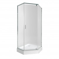 Душова кабіна Q-tap Scorpio CRM10995-AC6 Clear 2120x900x900 мм + піддон Diamond 309912 90x90x12 см із сифоном(42834)