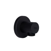 Подключение Qtap для шланга Spojeni округлое Black Matt(42856)