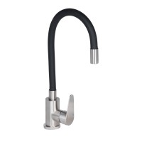 Смесители для кухни Vida-015-F3(k35)/с гибким изливом/Black (43358)