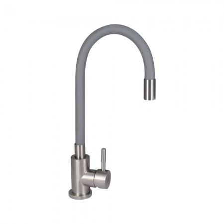 Смесители для кухни Aria-015-F3(k35)/с гибким изливом/Grey (43363)