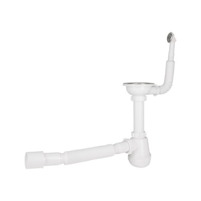 Сифон Lidz WHI-LK14 для кухонной мойки колбовий с круглым переливом (выход 50 мм)(44390) Сифон Lidz WHI-LK14 для кухонной мойки колбовий с круглым переливом (выход 50 мм)(44390)