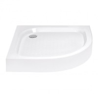 Душовий піддон KAPIELKA ST 90x90x14/низький/напівкруглий/діаметр зливу 52мм(44599)