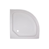 Душовий піддон KAPIELKA ST 80x80x14/низький/напівкруглий/діаметр зливу 52мм(44615)