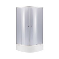Душова кабіна Latwa-SC-SAT.MID.GR/80x80/скло тон. 4мм+Душевий піддон KAPIELKA-ST/80x80x26/з панеллю(44660)