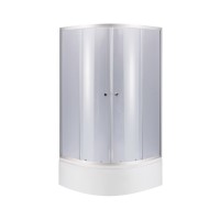 Душова кабіна Latwa-SC-SAT.HIGH.GR/80x80/скло тон. 4мм+Душевий піддон KAPIELKA-ST/80x80x41/з панеллю(44662)