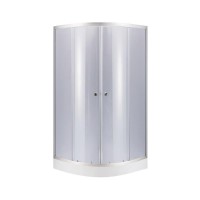 Душова кабіна Latwa-SC-SAT.LOW.GR/80x80/скло тон. 4мм+Душевий піддон KAPIELKA-ST/80x80x15(45314)