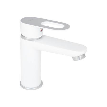 Смеситель для раковины Latwa-001(k35)White (45423)