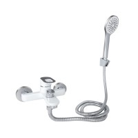 Смеситель для ванной  Latwa-006(k35)/c душевым гарнитуром/White (45424)