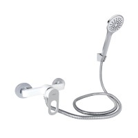 Смеситель для душа Latwa-010(k40)/c душевым гарнитуром/White (45426)