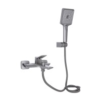 Смеситель для ванной  Presto/Graphite/c душевым гарнитуром (45584)