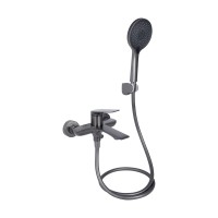Смеситель для ванной  Vlasta New/Gunmetal Black PVD/c душевым гарнитуром (45643)