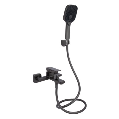 Смеситель для ванной Gemini/Gunmetal Black PVD/c душевым гарнитуром (45684) Смеситель для ванной Gemini/Gunmetal Black PVD/c душевым гарнитуром (45684)