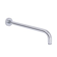 Кронштейн Qtap Trubice 370 мм для верхнього душу округлий Chrome(45926)